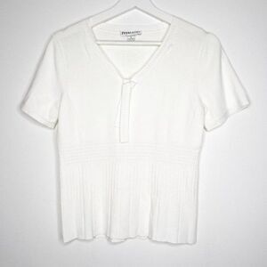 Pendleton White Short Sleeve Blouse – Classic & Timeless Y2K Style